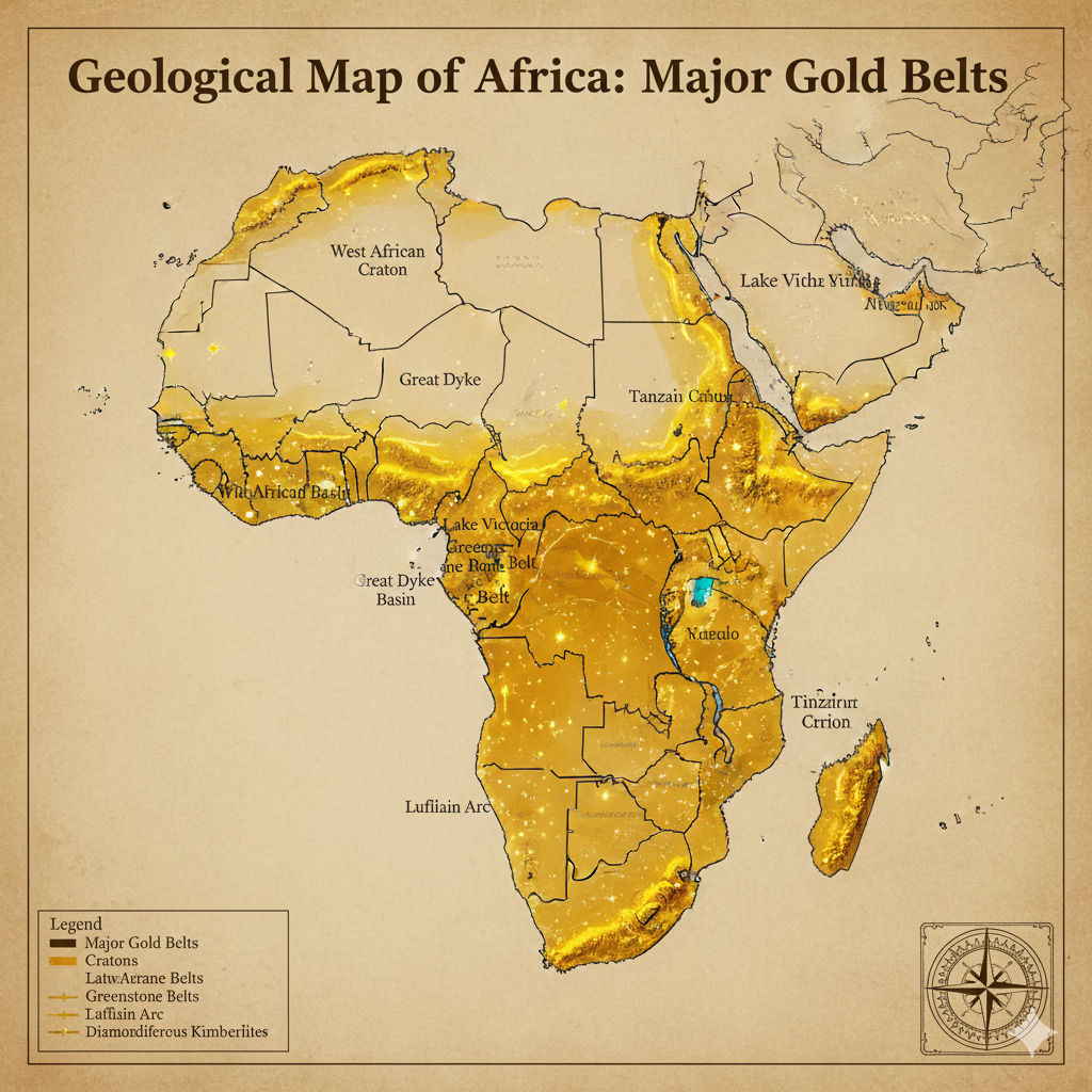 How Much Gold Is in Africa? Reserves, Production, and Global Significance Gemini Generated Image 5n9nbc5n9nbc5n9n