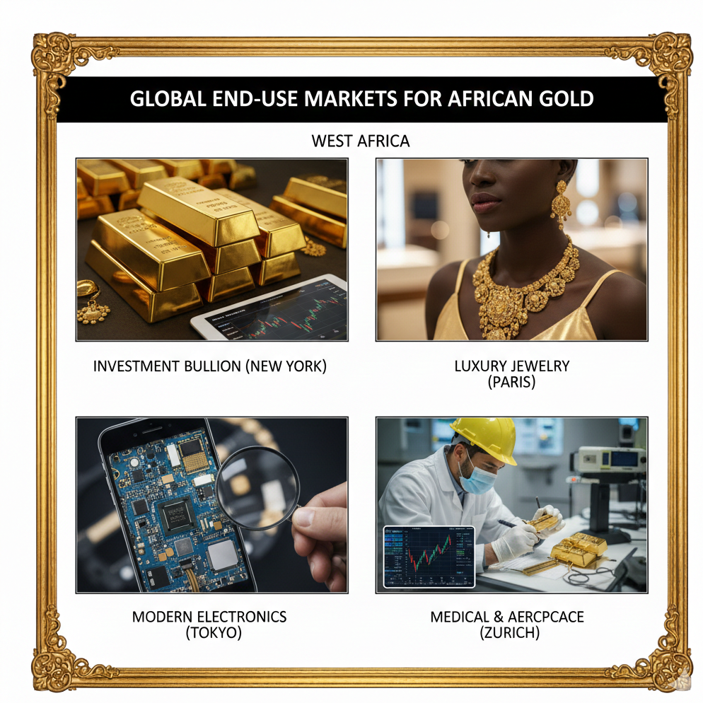 Uses of Gold in Africa: From Local Markets to Global Trade Gemini Generated Image ylnnelylnnelylnn